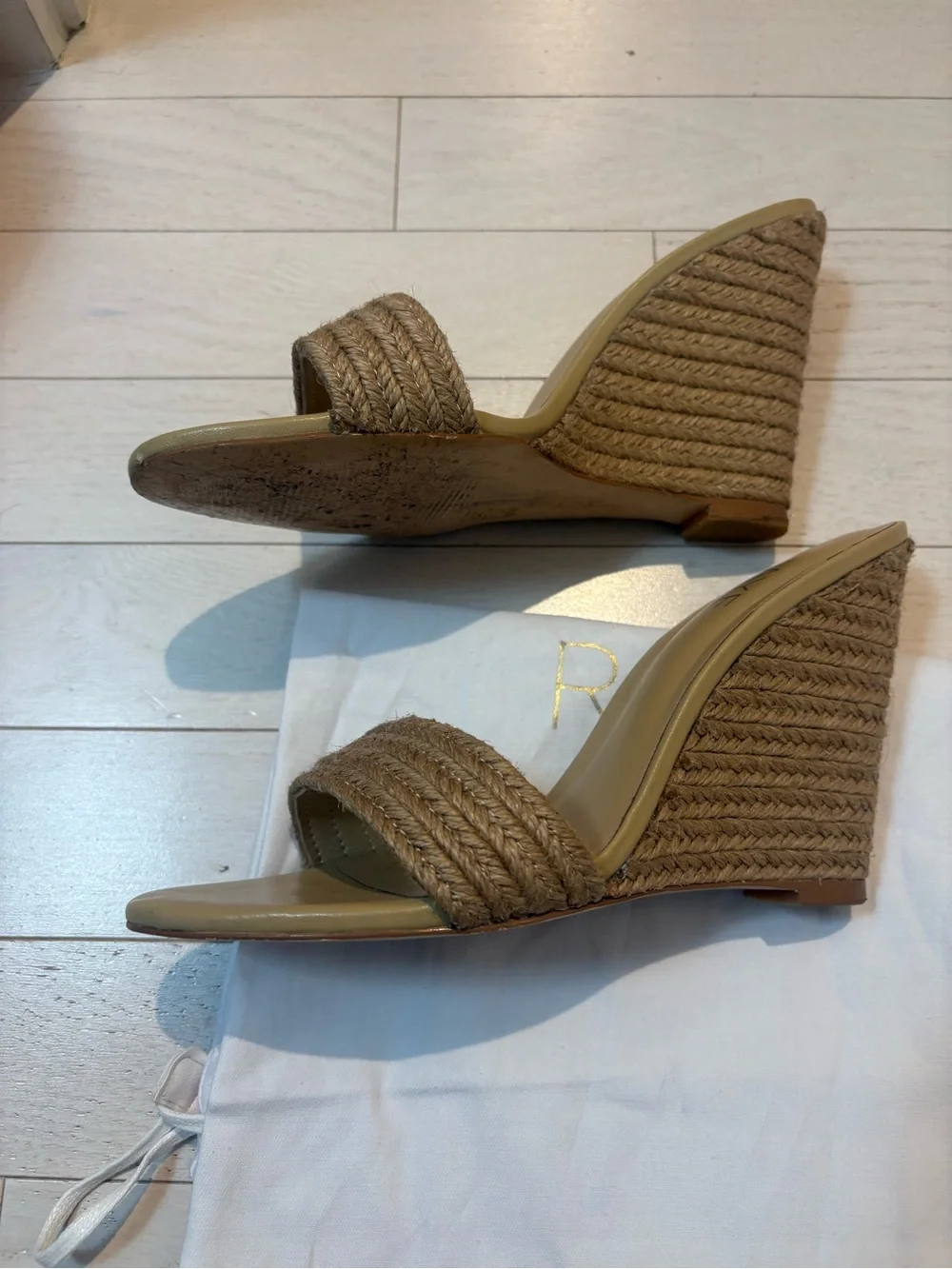RAYE Mille Wedge Mule in Natural Jute